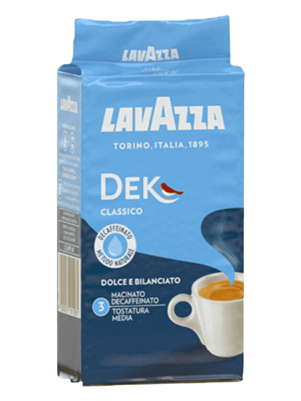 lavazza dek decaffeinato ground coffee blend