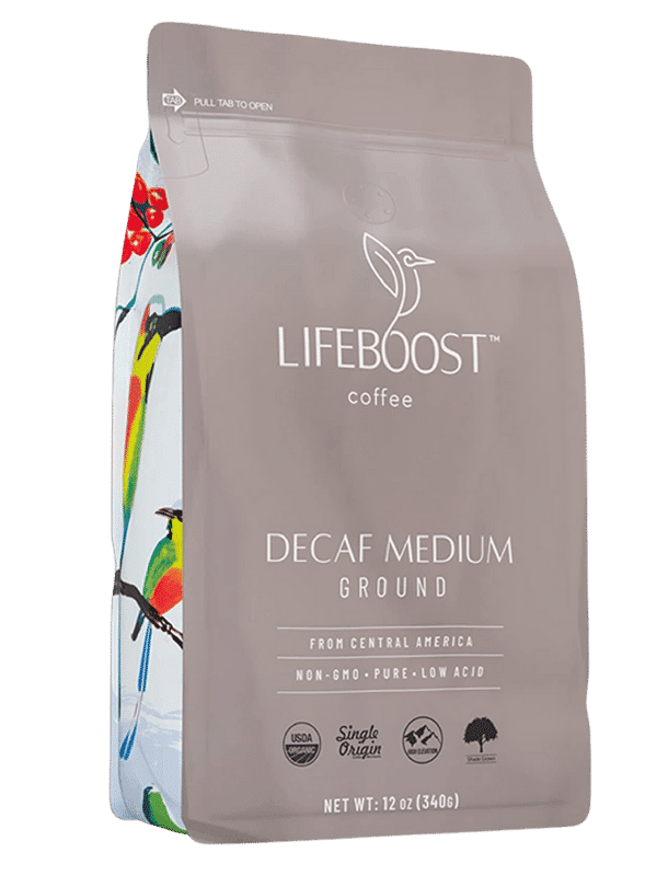 lifeboost coffee medium roast decaf