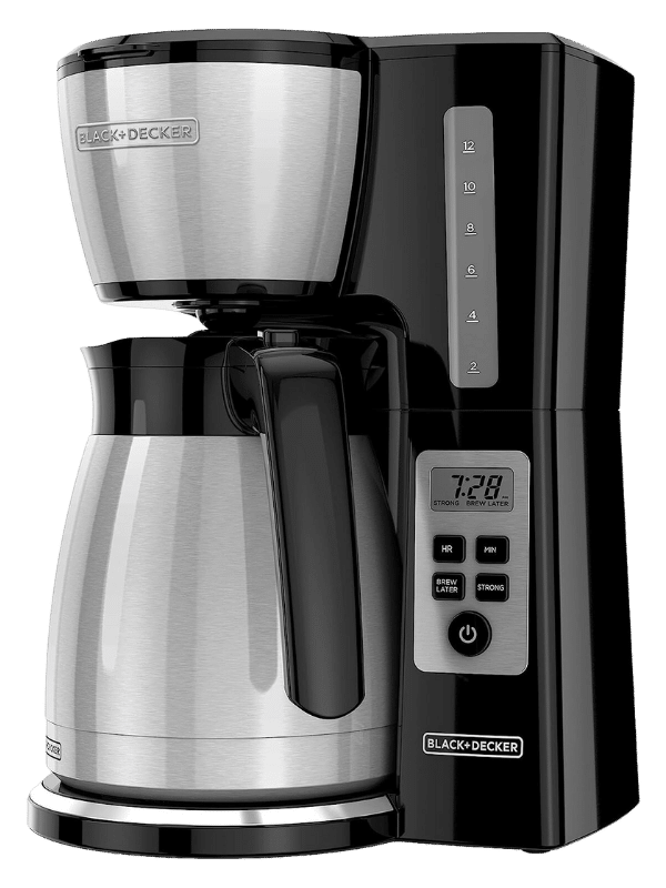 black decker 12 cup thermal programmable coffee maker