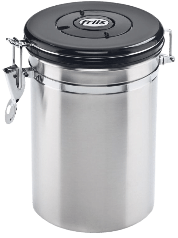 friis stainless steel coffee vault canister