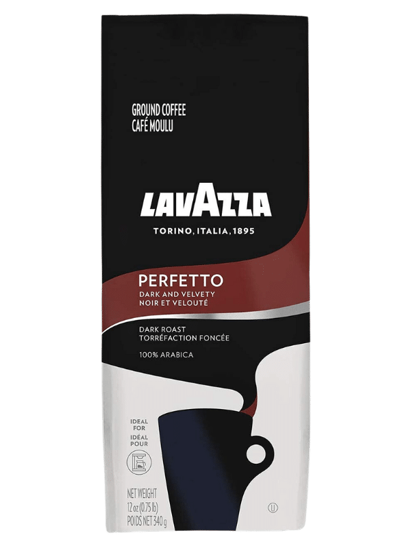 lavazza perfetto ground coffee blend dark roast 100 arabica full bodied