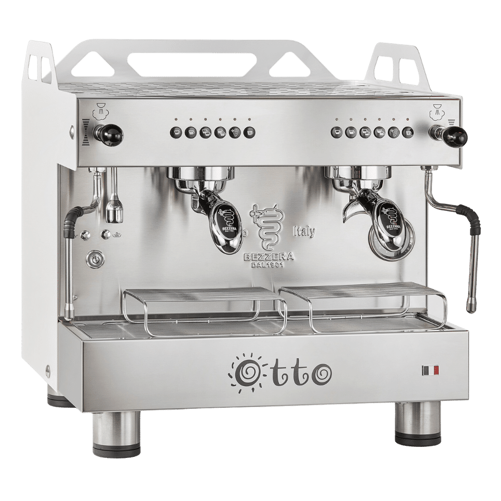 bezzara otto de automtic commercial espresso machine white front