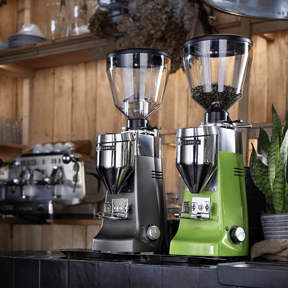 mazzer kony s electronic silver and green