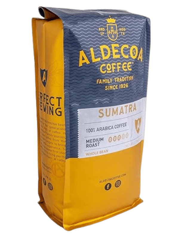 aldecoa 2 lb whole bean coffee sumatra