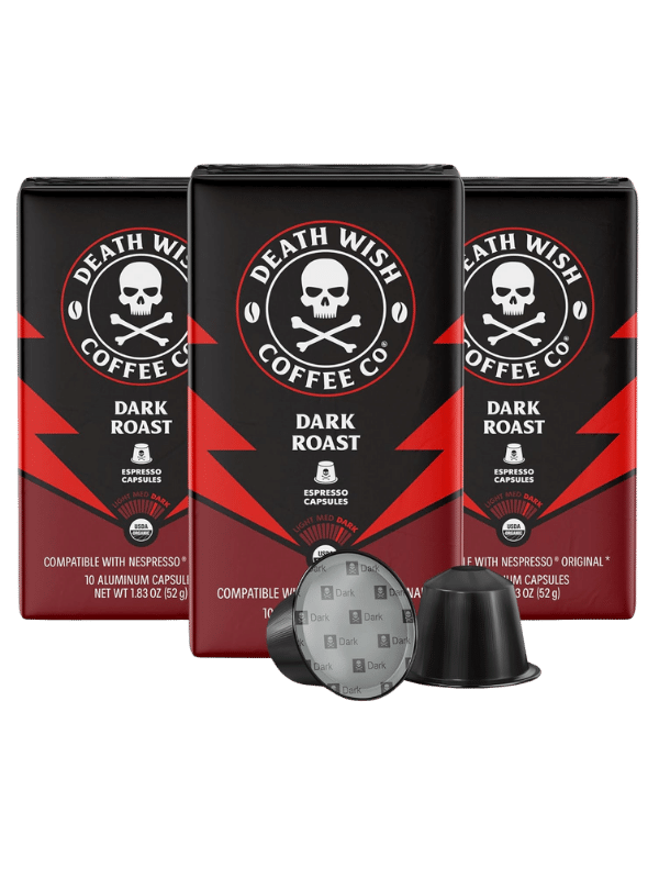 death wish coffee dark roast espresso capsules