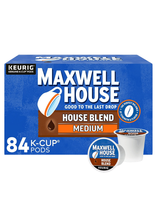 maxwell house house blend medium roast k cup coffee pods