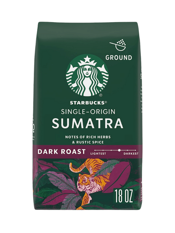 starbucks dark roast whole bean coffee — sumatra